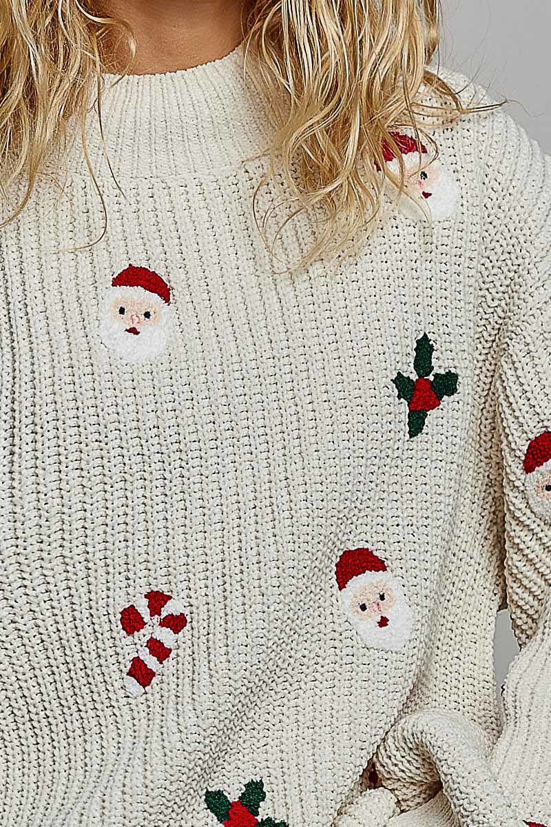 Saint Nick Chenille Sweater