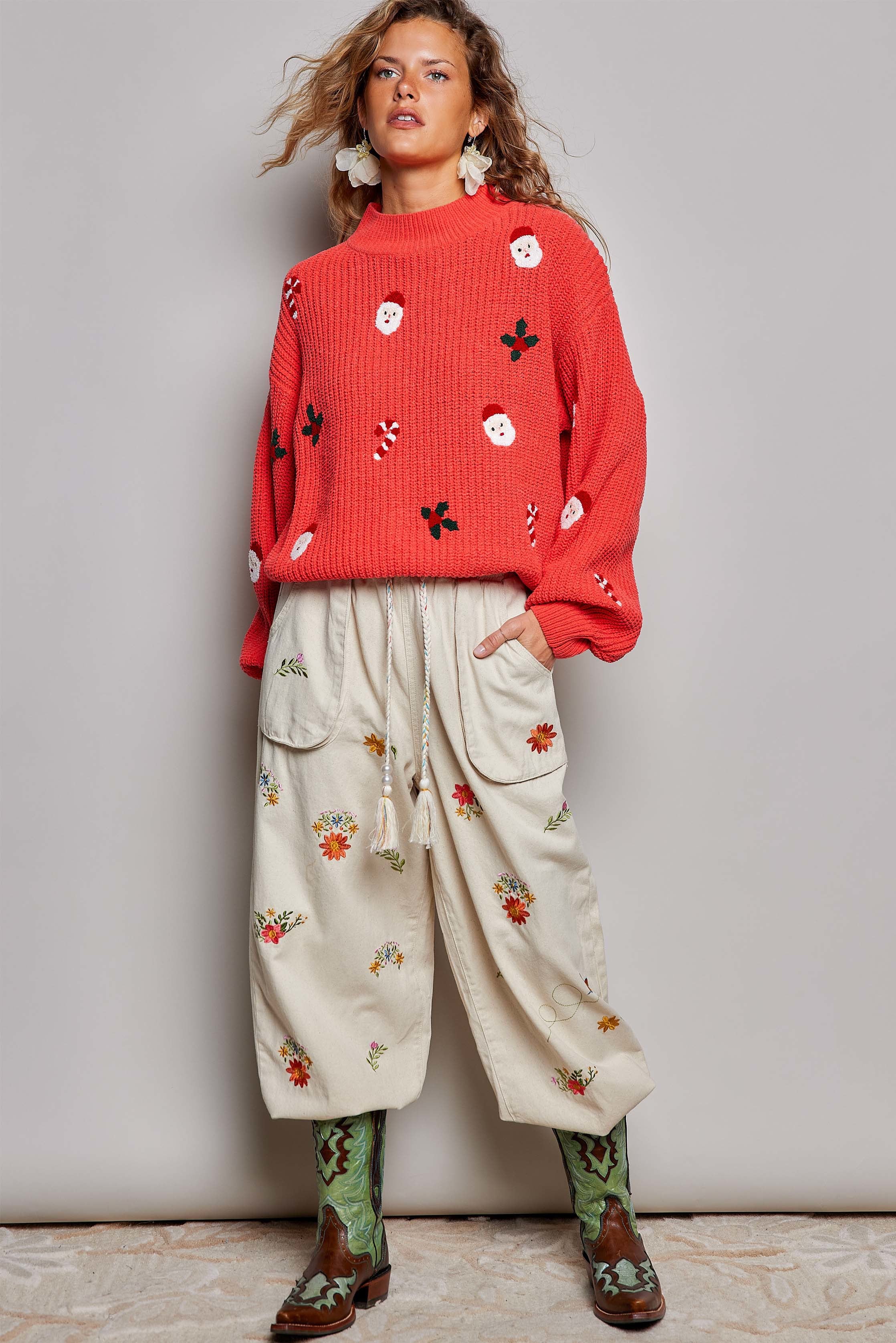 Saint Nick Chenille Sweater