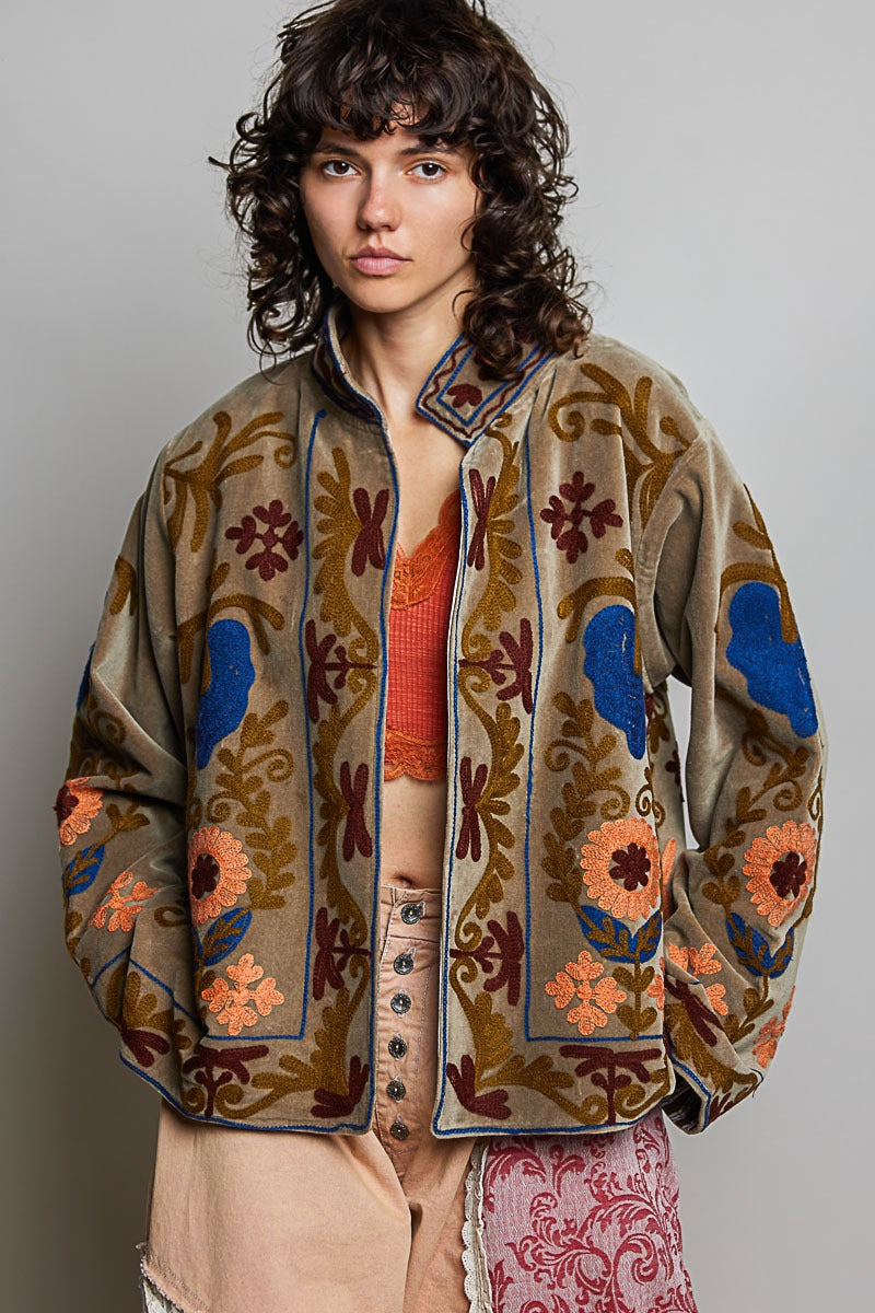 Santa Fe Embroidered Velvet Jacket