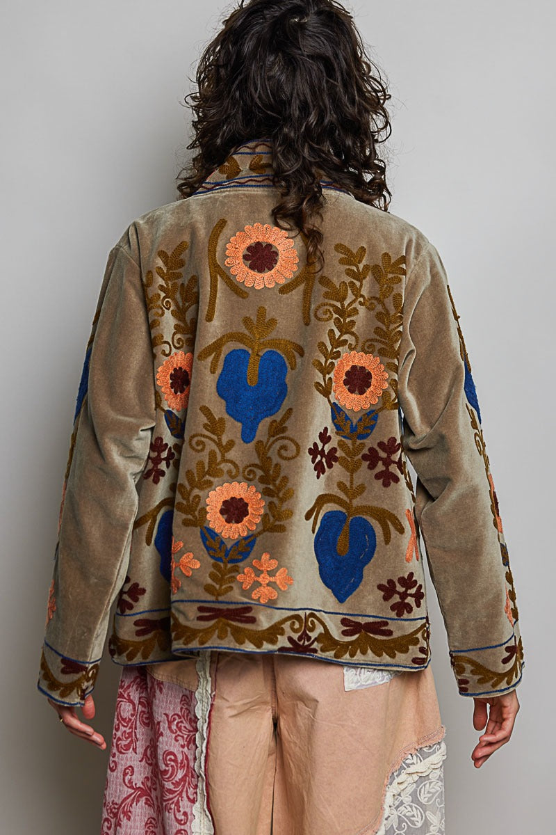 Santa Fe Embroidered Velvet Jacket