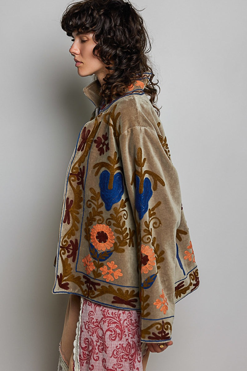 Santa Fe Embroidered Velvet Jacket