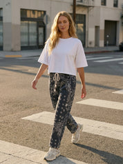 Sienna Bandana Print Barrel Fit Pants