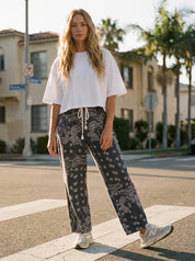 Sienna Bandana Print Barrel Fit Pants