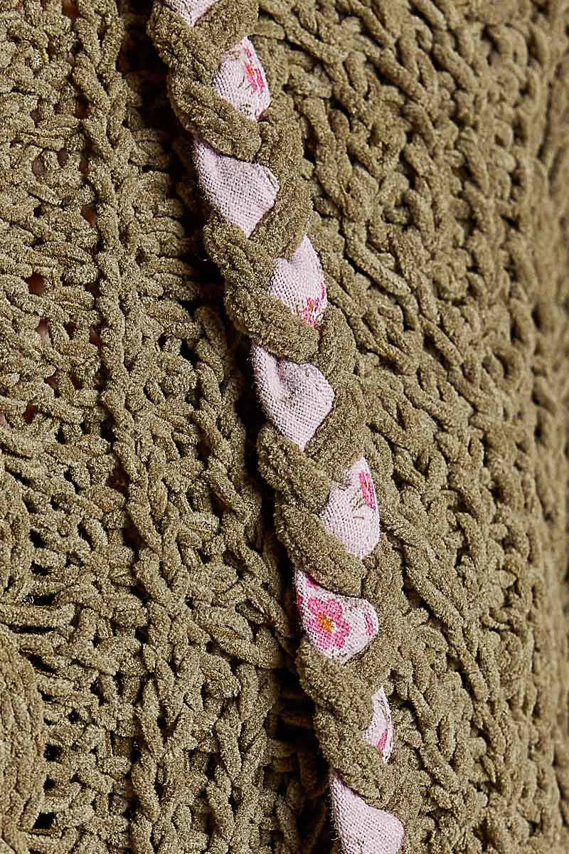 Soft Spot V-Neck Hooded Chenille Sweater