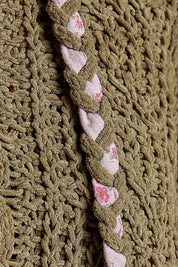 Soft Spot V-Neck Hooded Chenille Sweater
