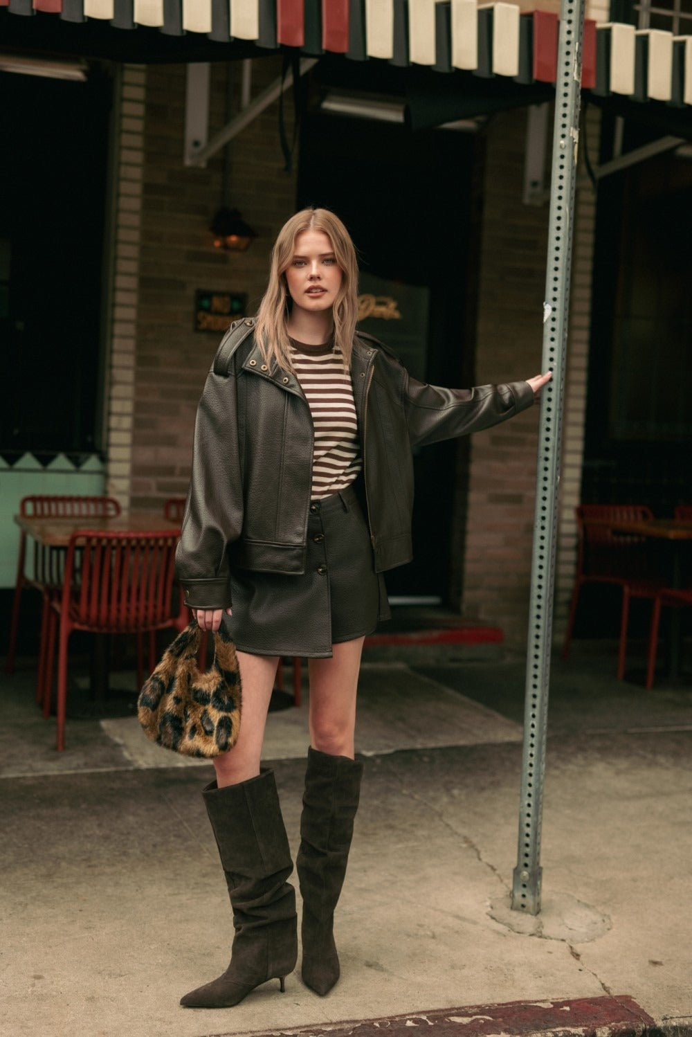 Soho Faux Leather Jacket