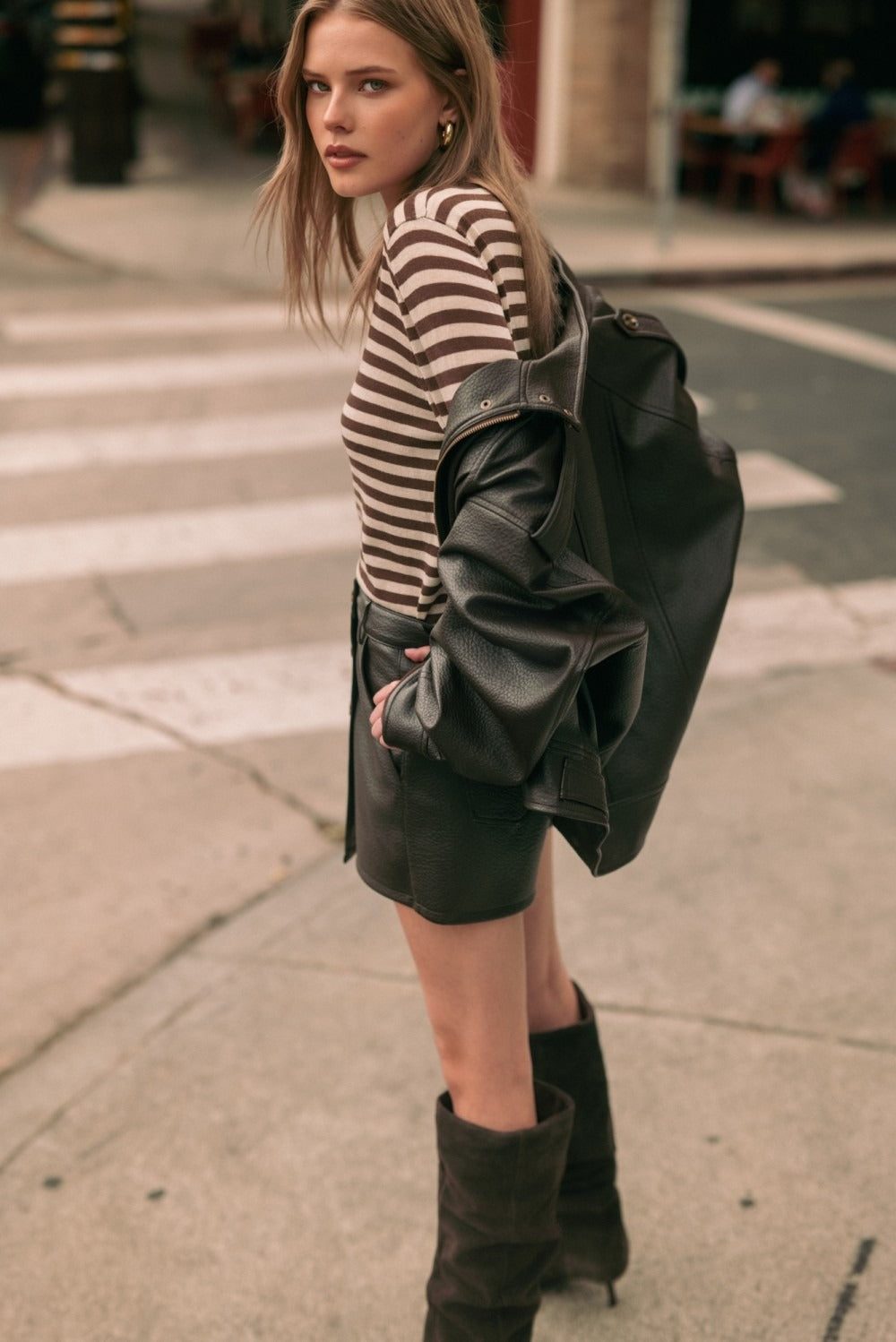 Soho Faux Leather Jacket
