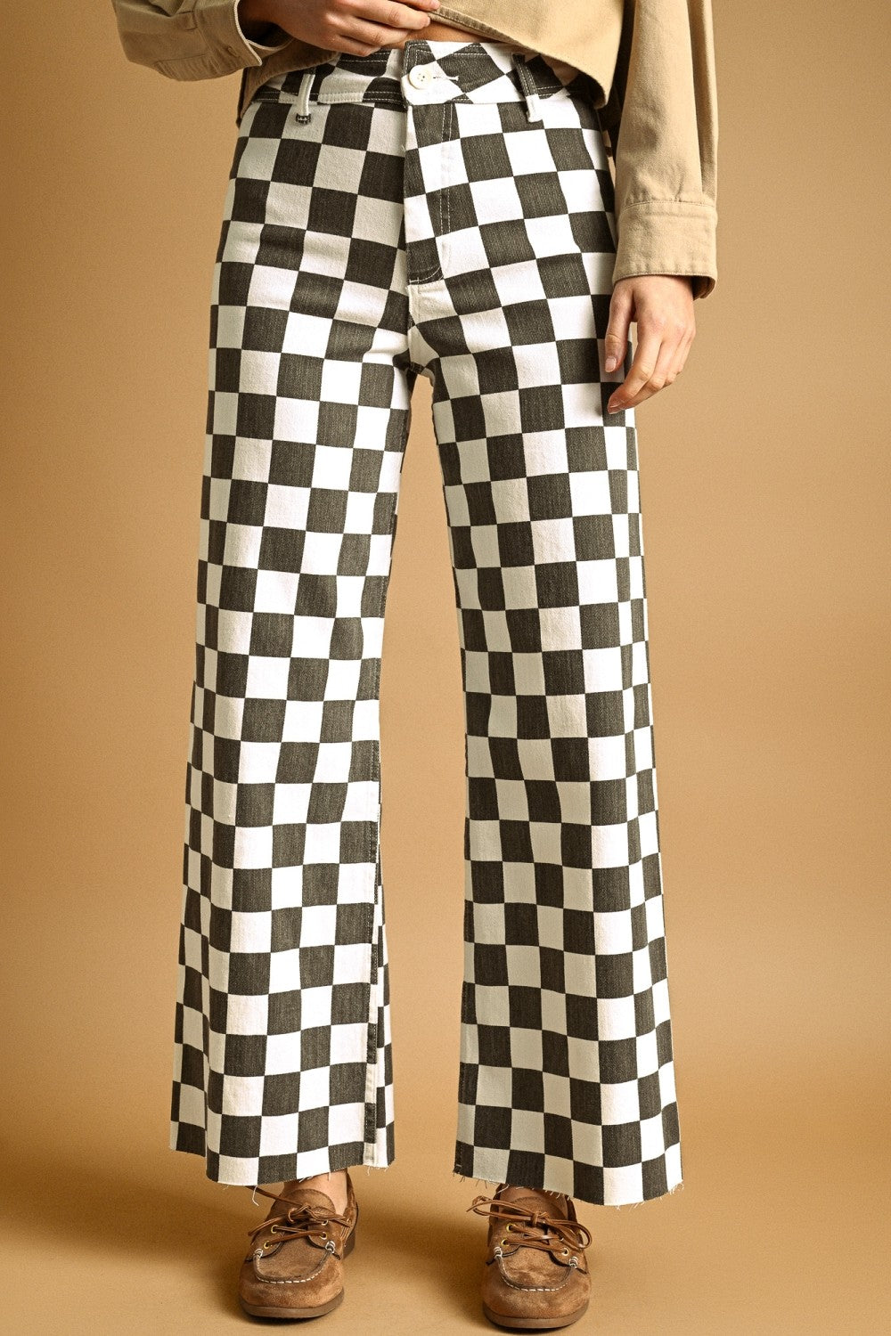 Speedway Checker Board Stretch Pants