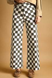 Speedway Checker Board Stretch Pants