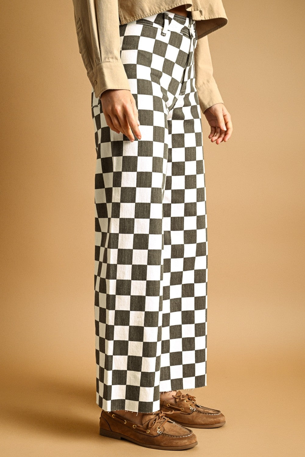 Speedway Checker Board Stretch Pants