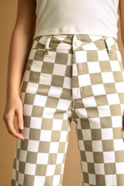 Speedway Checker Board Stretch Pants