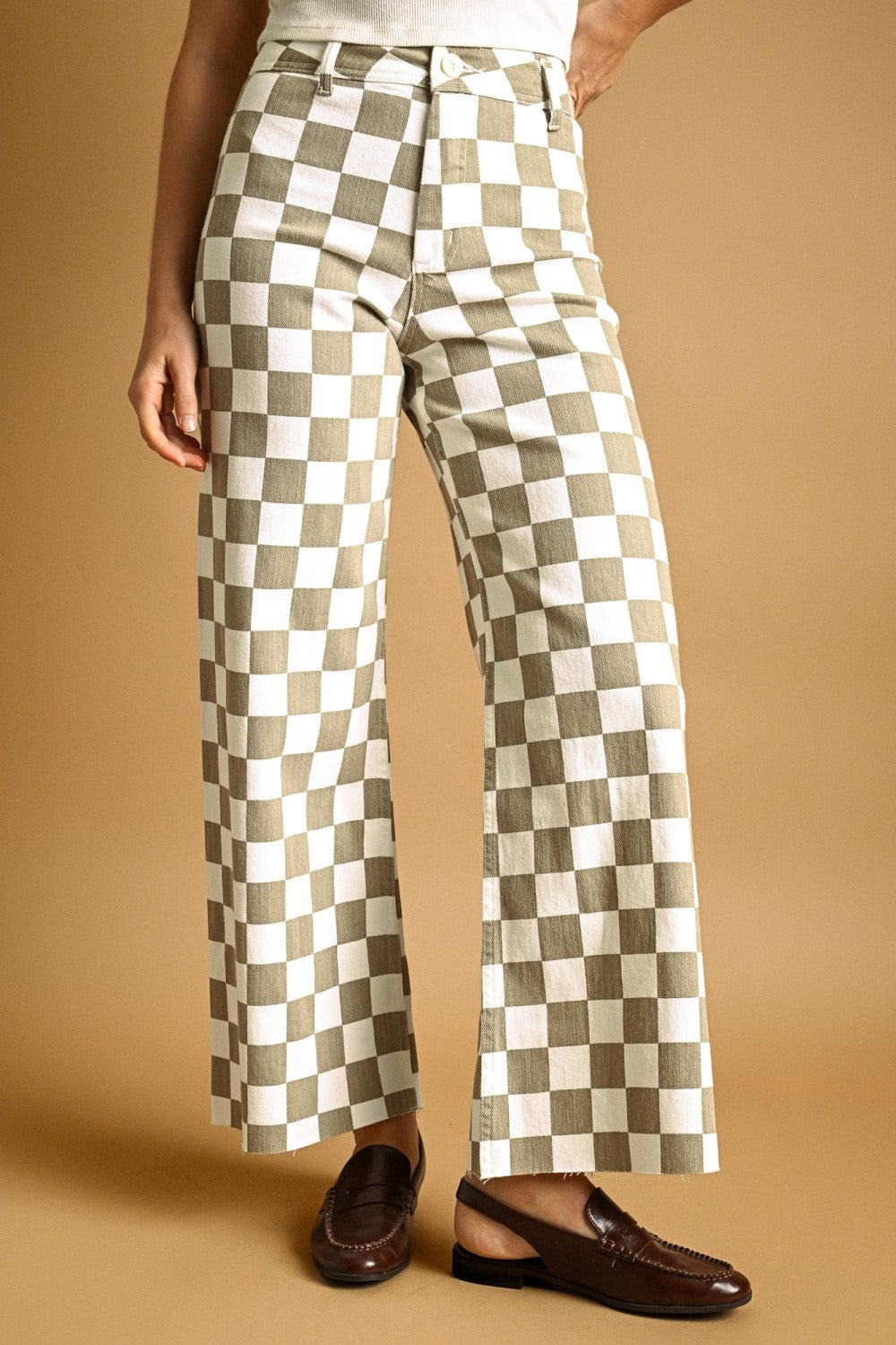 Speedway Checker Board Stretch Pants