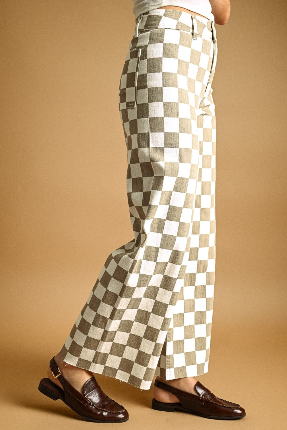 Speedway Checker Board Stretch Pants