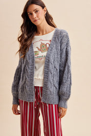 Stonehaven Open Knit Sweater Cardigan