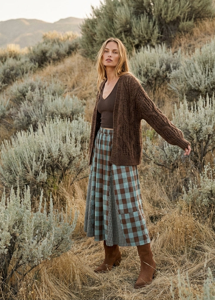 Stonehaven Open Knit Sweater Cardigan