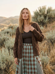 Stonehaven Open Knit Sweater Cardigan