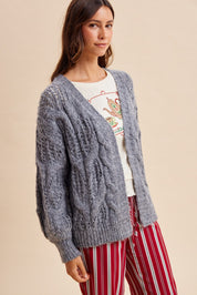 Stonehaven Open Knit Sweater Cardigan