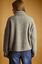 Summit Multi Stripe Sherpa Half-Zip Pullover