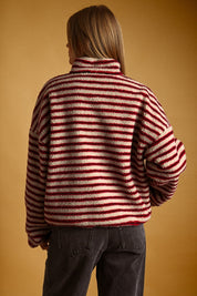 Summit Multi Stripe Sherpa Half-Zip Pullover
