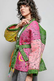 Sundown Quilted Bandana Kimono