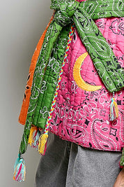 Sundown Quilted Bandana Kimono
