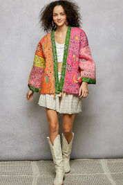 Sundown Quilted Bandana Kimono