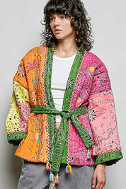 Sundown Quilted Bandana Kimono