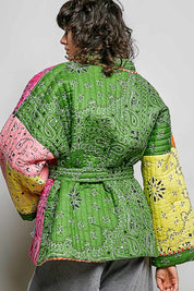 Sundown Quilted Bandana Kimono