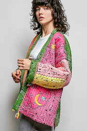 Sundown Quilted Bandana Kimono