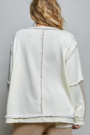 Sunspell French Terry Patchwork Pullover
