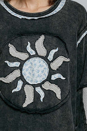 Sunspell French Terry Patchwork Pullover
