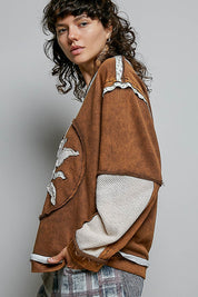 Sunspell French Terry Patchwork Pullover