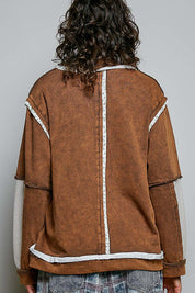 Sunspell French Terry Patchwork Pullover