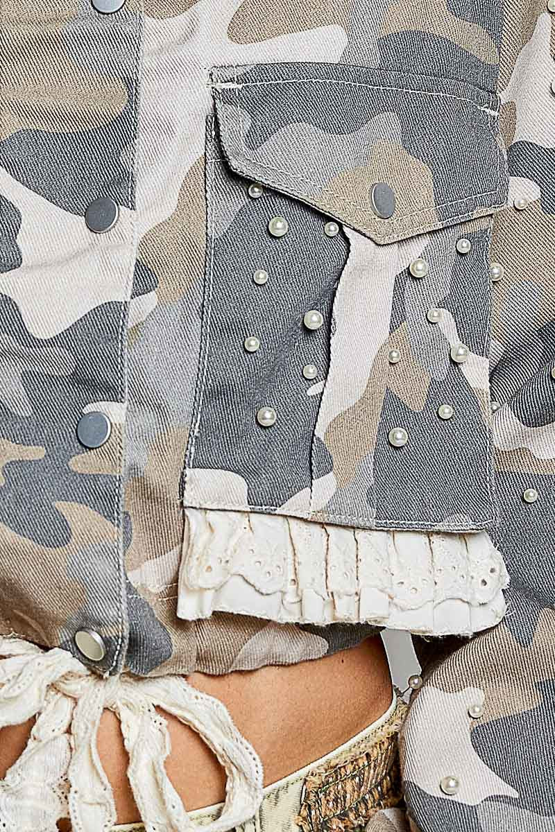Sweet Surrender Camo Twill Jacket