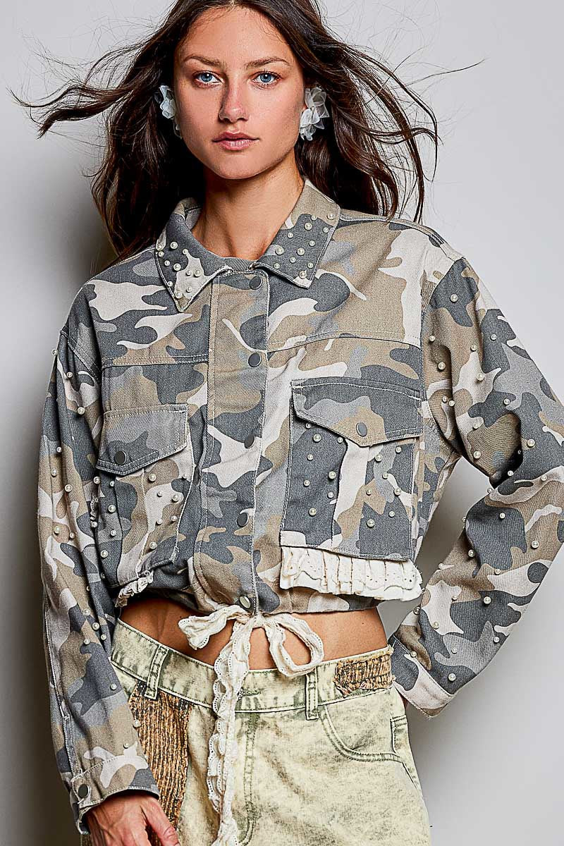 Sweet Surrender Camo Twill Jacket