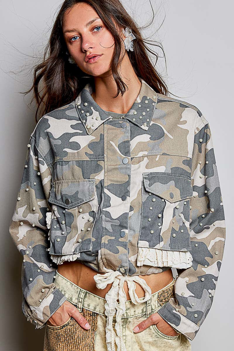 Sweet Surrender Camo Twill Jacket