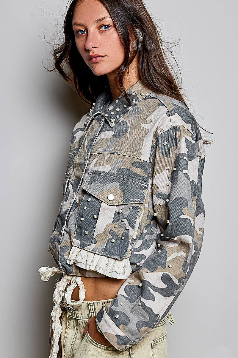 Sweet Surrender Camo Twill Jacket