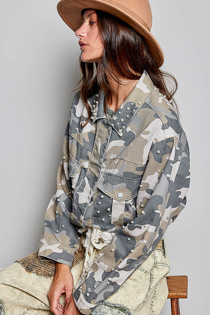 Sweet Surrender Camo Twill Jacket