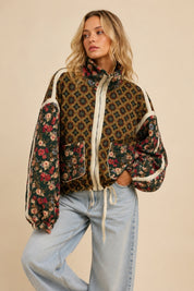 Tamarack Patchwork Quilted Bomber Jacket