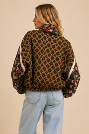 Tamarack Patchwork Quilted Bomber Jacket