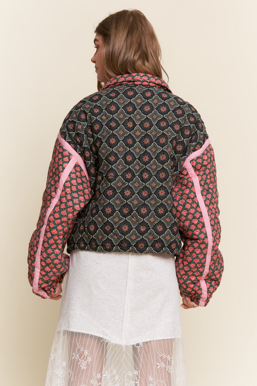 Tamarack Patchwork Quilted Bomber Jacket