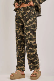Terrain Mid-Rise Camo Cargo Pants with Utility Pockets
