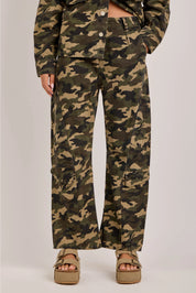 Terrain Mid-Rise Camo Cargo Pants with Utility Pockets