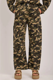 Terrain Mid-Rise Camo Cargo Pants with Utility Pockets