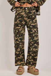 Terrain Mid-Rise Camo Cargo Pants with Utility Pockets