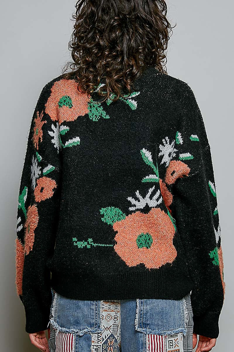 The Bloomer Floral Knit Sweater