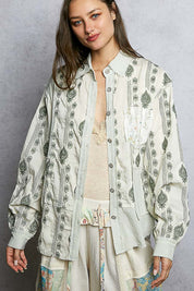 The Drifter's Daughter Button-Down Embroidered Shirt