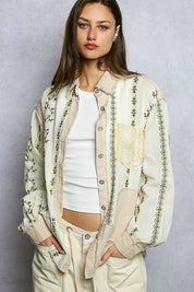 The Drifter's Daughter Button-Down Embroidered Shirt