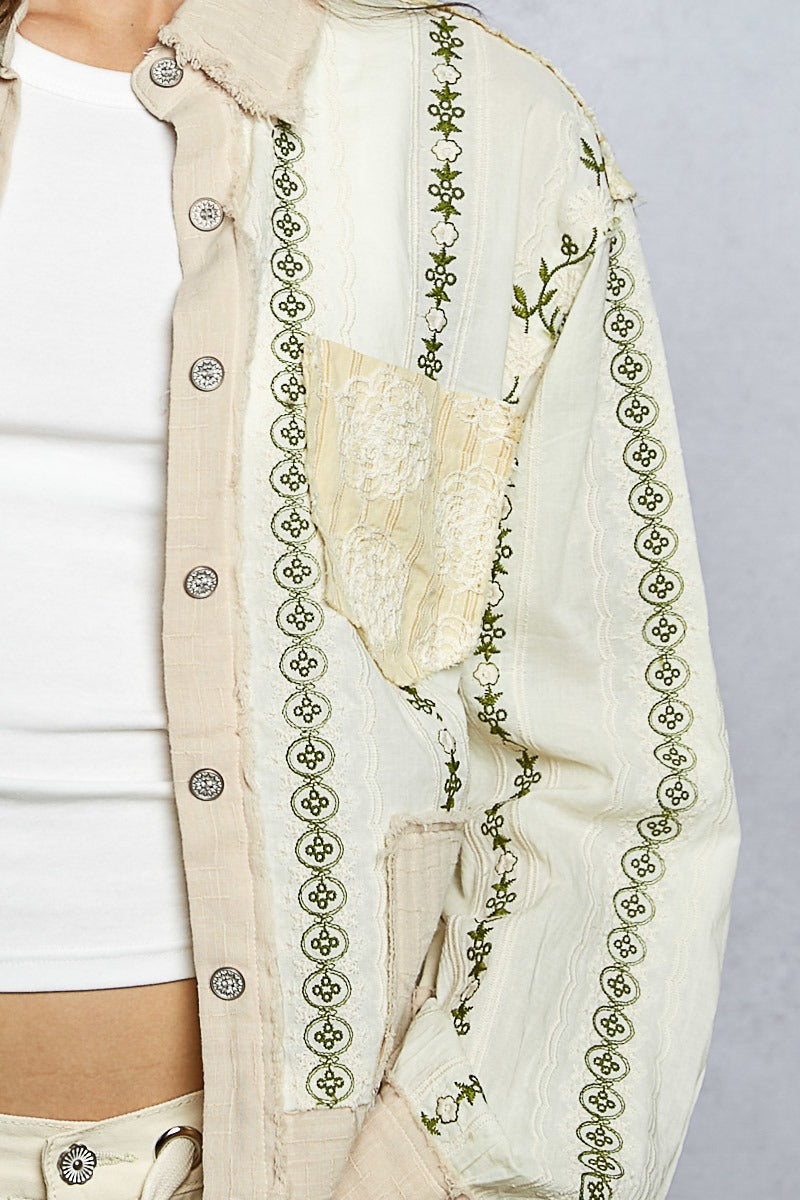 The Drifter's Daughter Button-Down Embroidered Shirt