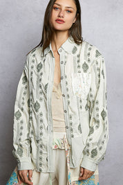 The Drifter's Daughter Button-Down Embroidered Shirt